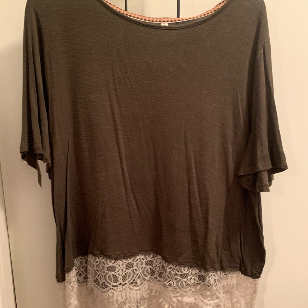 Olive color dress top